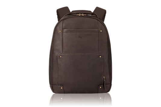 Solo Vintage leather laptop backpack.
